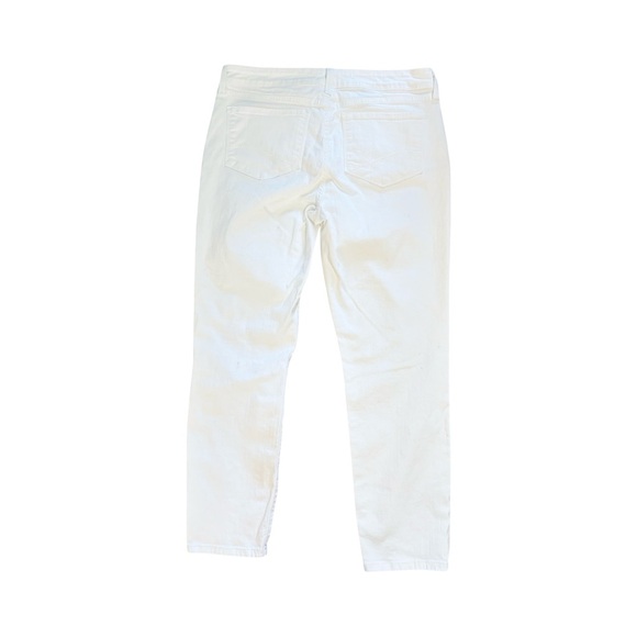 NYDJ Clarissa Mid Rise Ankle White Jeans Patented Lift Tuck Technology Size 12 - Picture 4 of 13